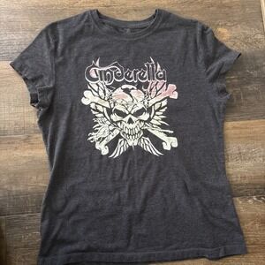 Cinderella Vintage Vinyl Youth Girls Graphic T-Shirt XL Rock Heavy Metal Music